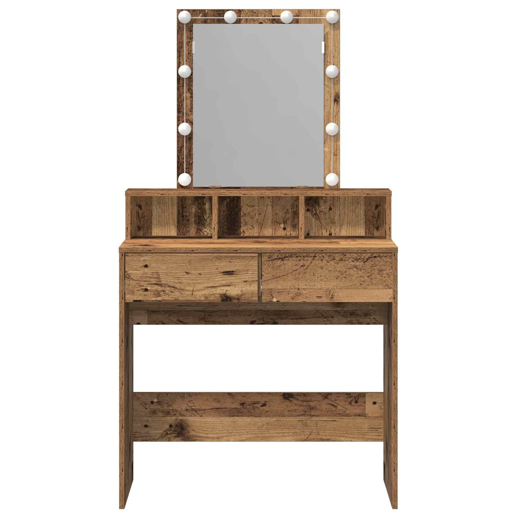 Mesa de Tocador con cajón Madera Vieja 80 x 41 x 144.5 cm