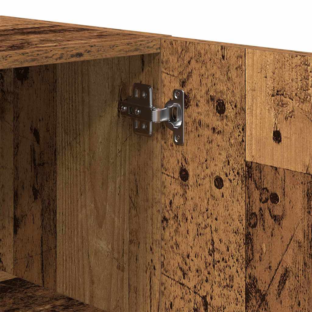 Armario de Pared Madera envejecida 60 x 31,5 x 60 cm