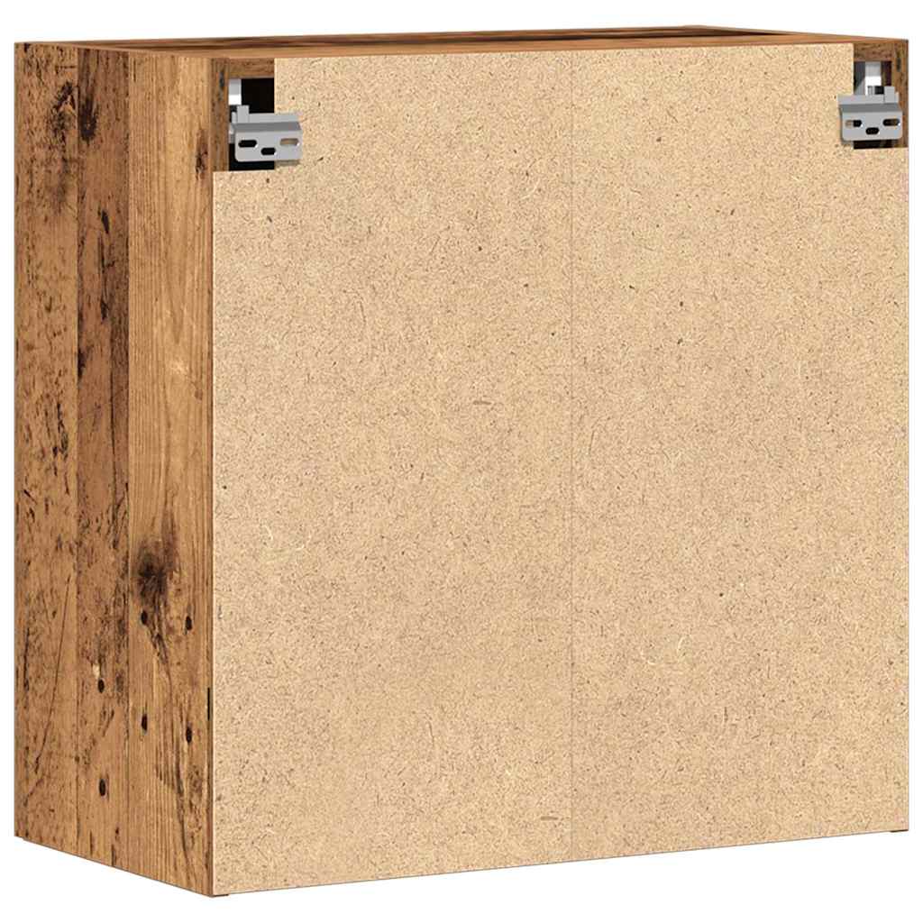 Armario de Pared Madera envejecida 60 x 31,5 x 60 cm