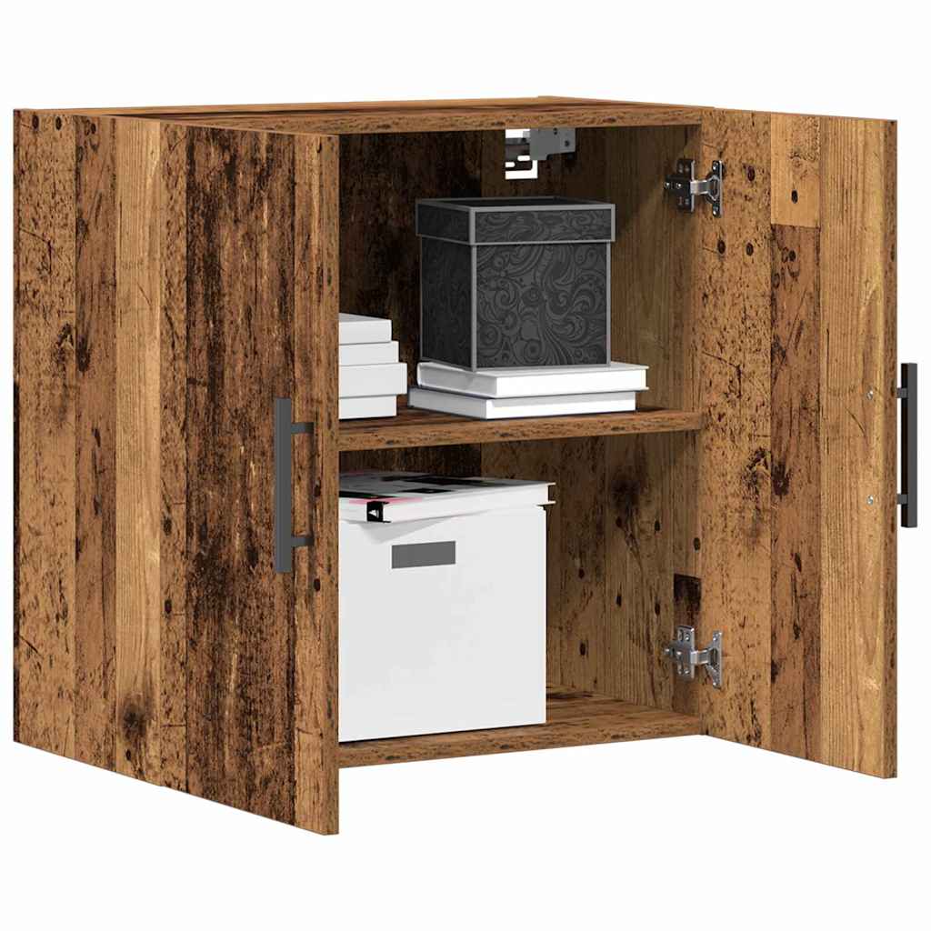 Armario de Pared Madera envejecida 60 x 31,5 x 60 cm