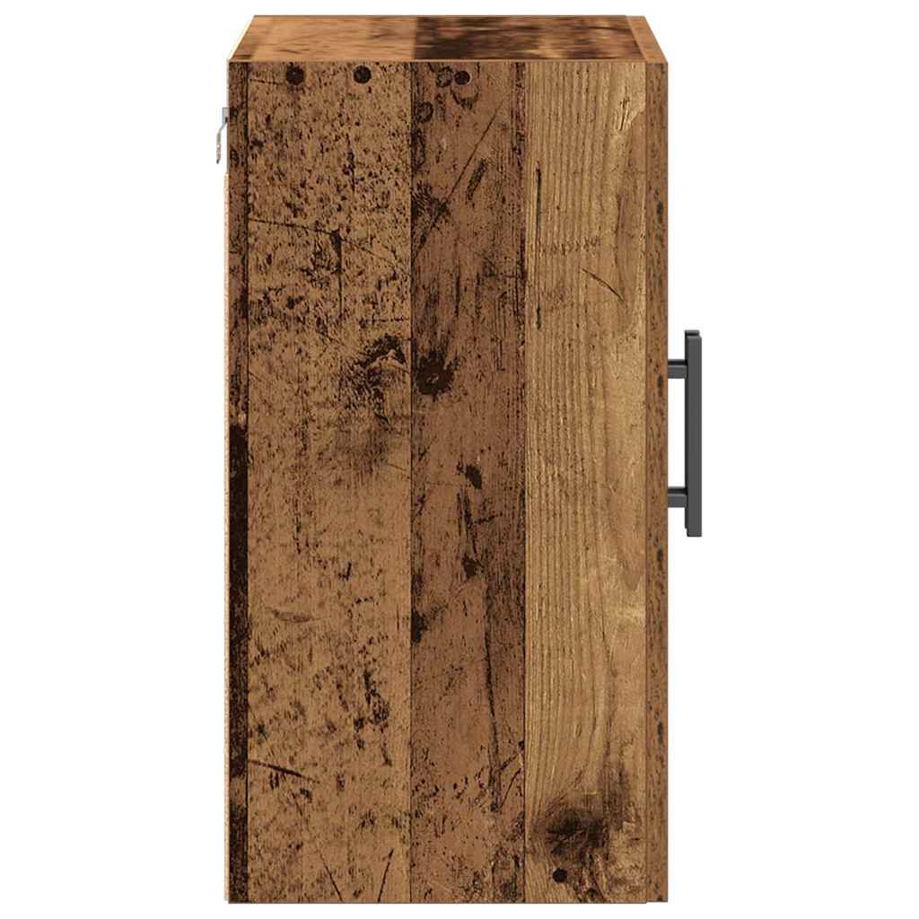 Armario de Pared Madera envejecida 60 x 31,5 x 60 cm