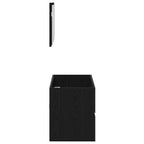 Juego de muebles de baño 2 pcs Roble Negro Madera contrachapada