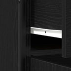 Aparador Roble Negro 70 x 30 x 80 cm Madera de ingeniería