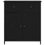 Aparador Roble Negro 70 x 30 x 80 cm Madera de ingeniería