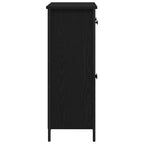 Aparador Roble Negro 70 x 30 x 80 cm Madera de ingeniería