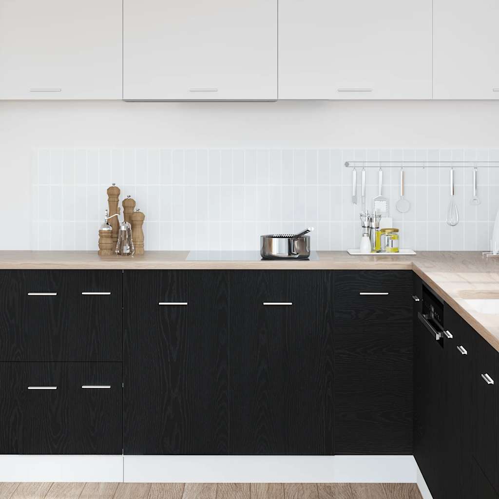Mueble Bajo para Fregadero Roble Negro 80x46x81,5 cm Madera Ingenierizada