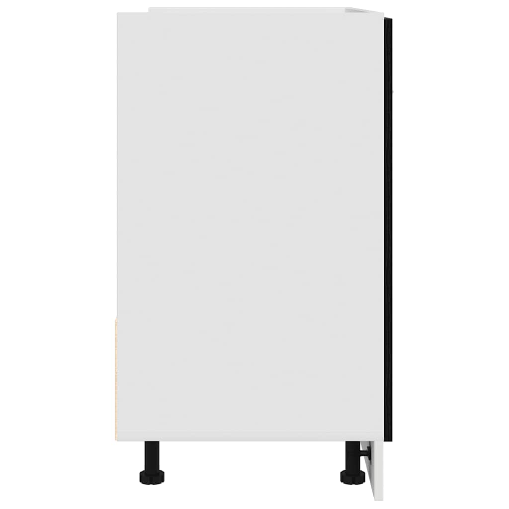 Mueble Bajo para Fregadero Roble Negro 80x46x81,5 cm Madera Ingenierizada