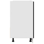Mueble Bajo para Fregadero Roble Negro 80x46x81,5 cm Madera Ingenierizada