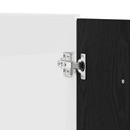 Mueble Bajo para Fregadero Roble Negro 80x46x81,5 cm Madera Ingenierizada