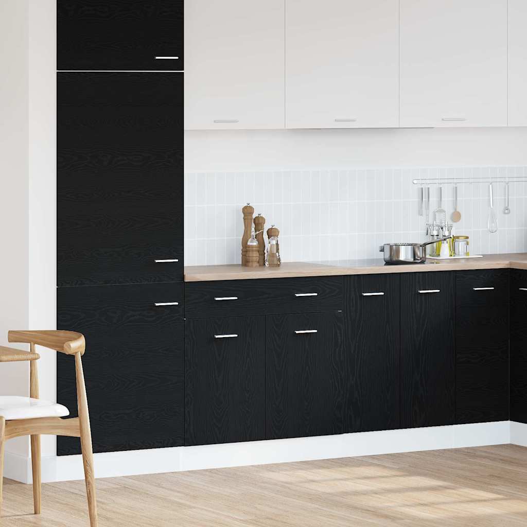Gabinete Base de Cocina con cajón Roble Negro 40 x 46 x 81,5 cm