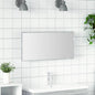 Sonoma grey LED strip mirror 80 x 37 cm
