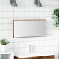 Sonoma grey LED strip mirror 80 x 37 cm