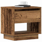 Mesita de Noche con cajón 2 pcs Madera vieja 45 x 34 x 44 cm
