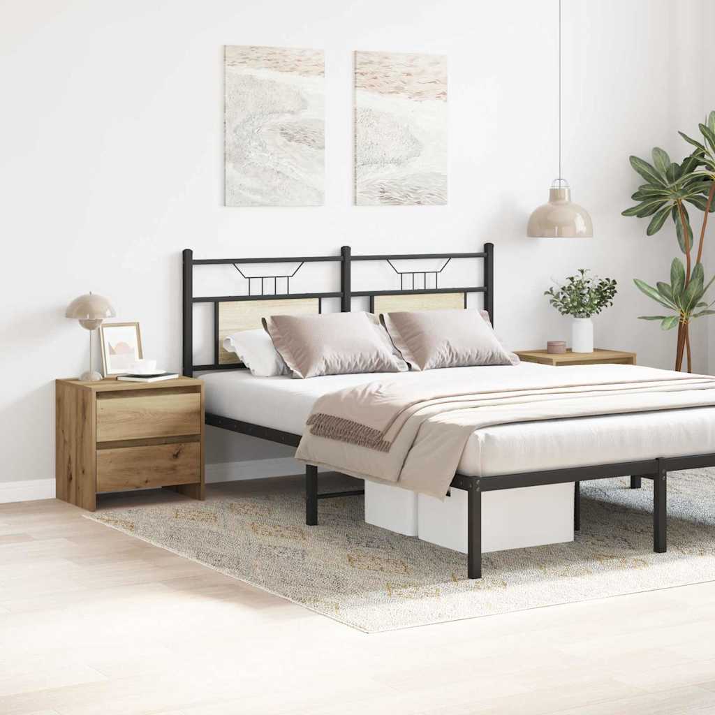 Armario de Noche 2 pcs Roble artesanal 45 x 34 x 44,5 cm