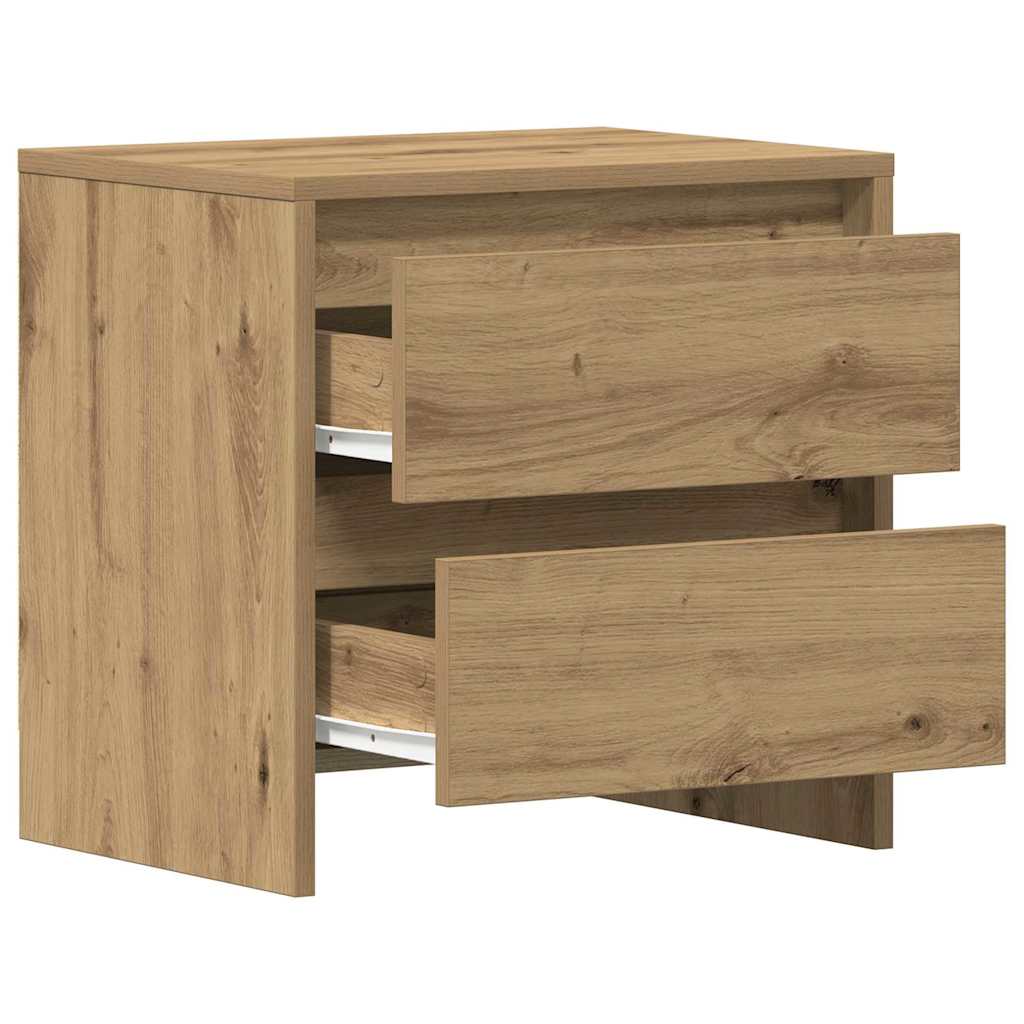 Armario de Noche 2 pcs Roble artesanal 45 x 34 x 44,5 cm