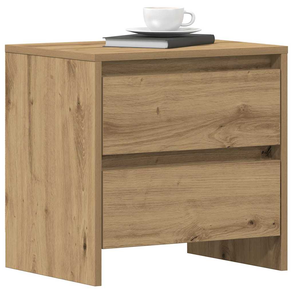 Armario de Noche 2 pcs Roble artesanal 45 x 34 x 44,5 cm