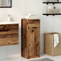 Bathroom cabinet with drawer Old wood 32 x 34 x 90 cm