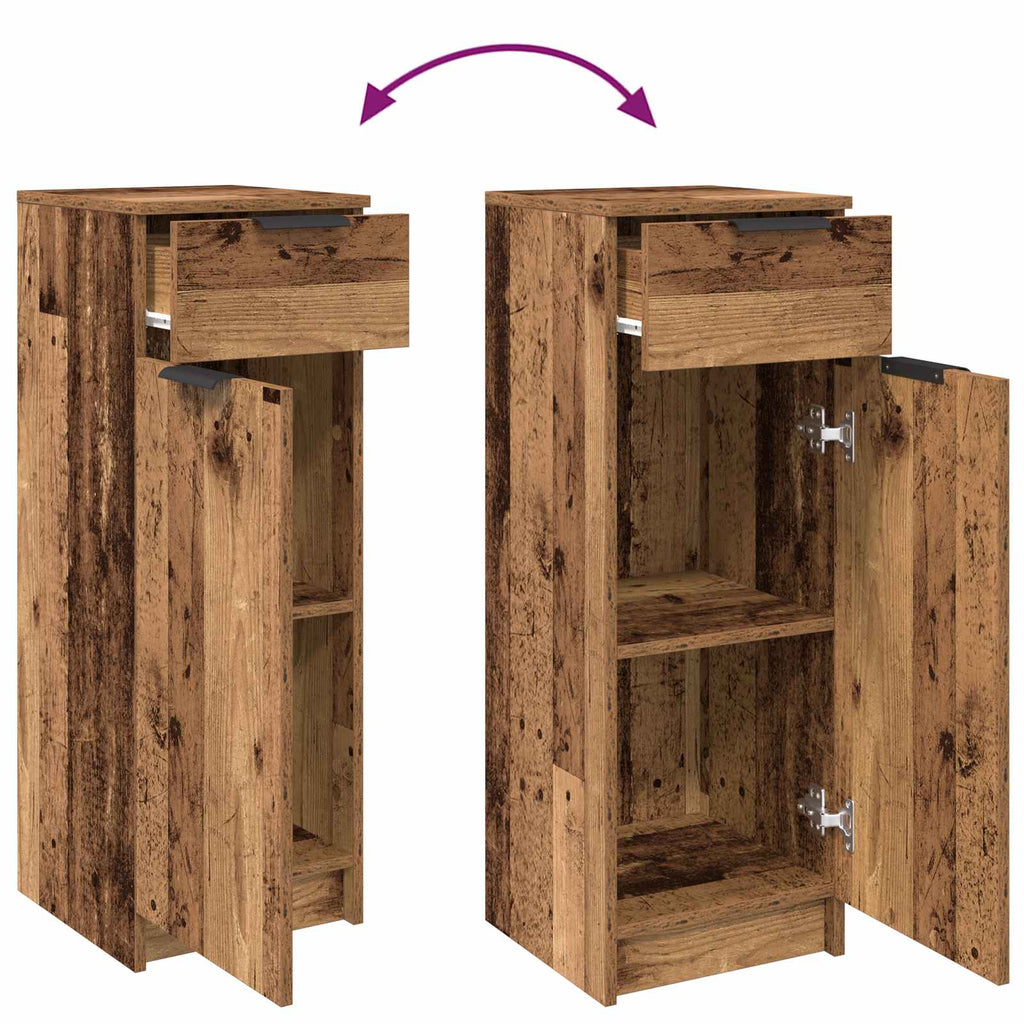 Gabinete de Baño con cajón Madera vieja 32 x 34 x 90 cm