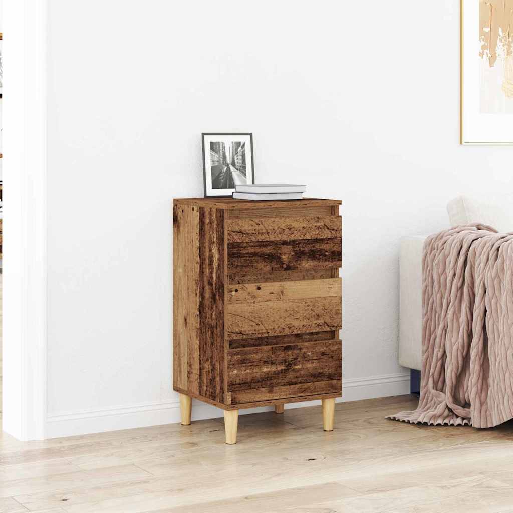Armario de Noche con cajón Madera vieja 40 x 35 x 70 cm