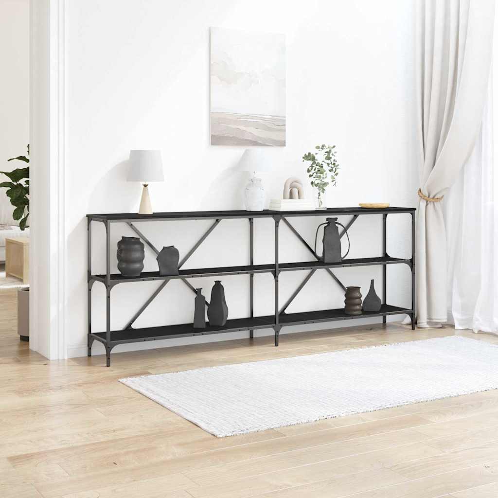 Console Table with shelf Artisan Oak 160 x 30 x 75 cm