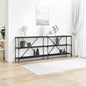 Mesa Consola con estante Roble artesanal 160 x 30 x 75 cm