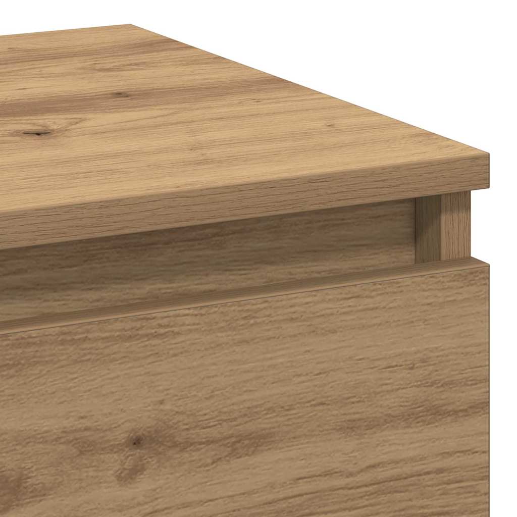 Armario de Noche 2 pcs Roble artesanal 40 x 35 x 50 cm