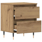 Armario de Noche 2 pcs Roble artesanal 40 x 35 x 50 cm