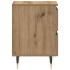 Armario de Noche 2 pcs Roble artesanal 40 x 35 x 50 cm