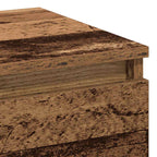 Armario de Noche con cajón 2 pcs Madera vieja 40 x 35 x 50 cm