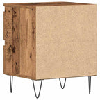 Armario de Noche con cajón 2 pcs Madera vieja 40 x 35 x 50 cm