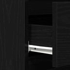 Aparador Roble Negro 60 x 35 x 70 cm Madera de ingeniería
