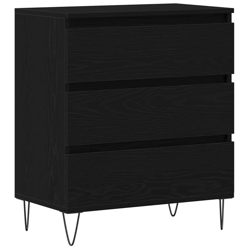 Aparador Roble Negro 60 x 35 x 70 cm Madera de ingeniería