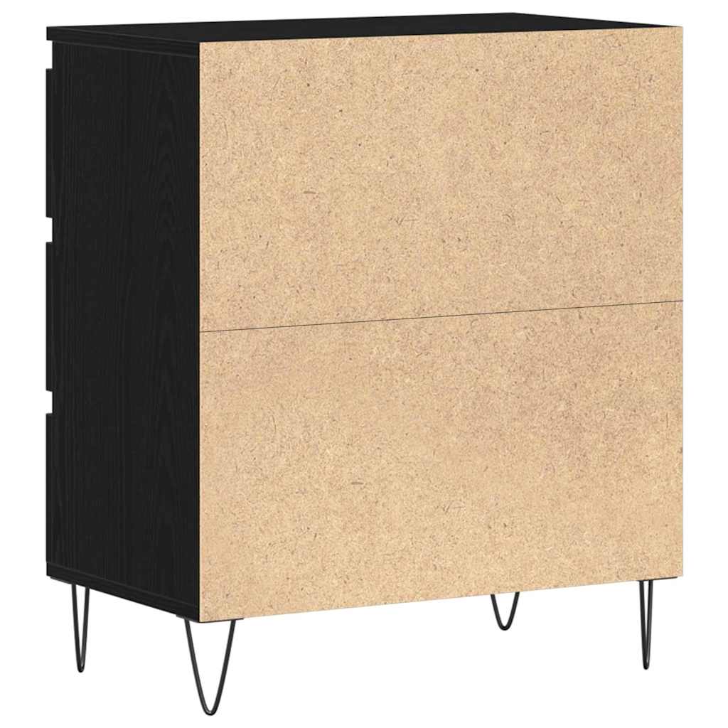 Aparador Roble Negro 60 x 35 x 70 cm Madera de ingeniería