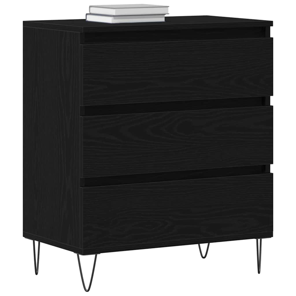 Aparador Roble Negro 60 x 35 x 70 cm Madera de ingeniería