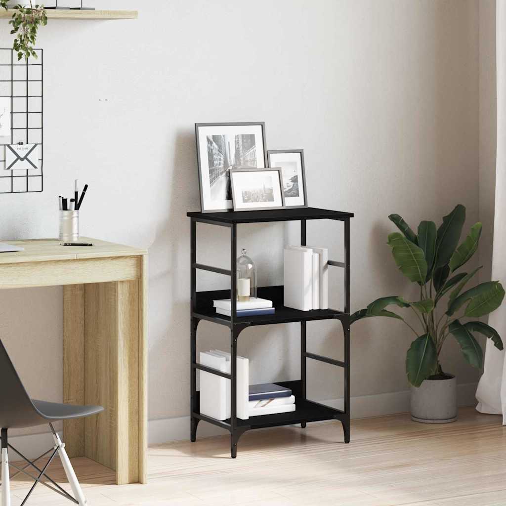 Black Oak Bookcase 50 x 33 x 117.5 cm