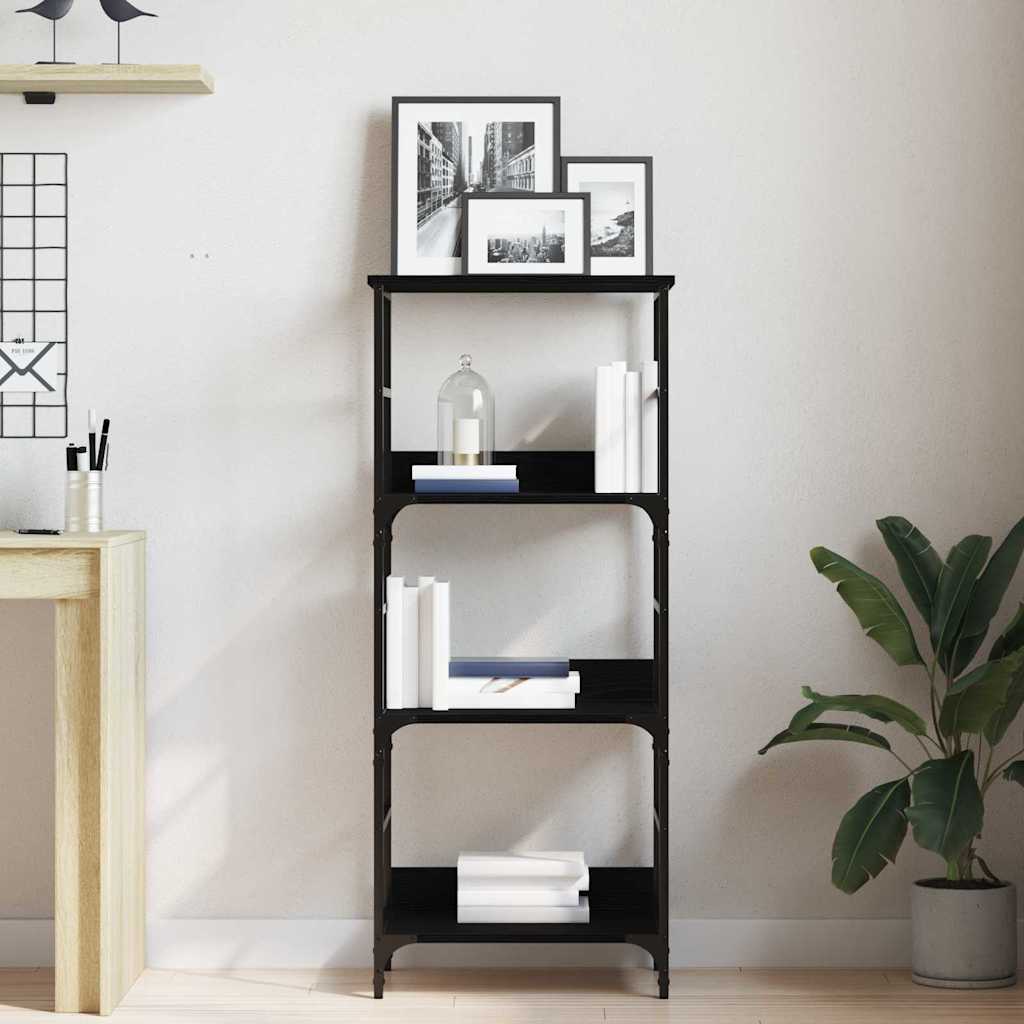 Estante de libros Roble Negro 50 x 33 x 117,5 cm