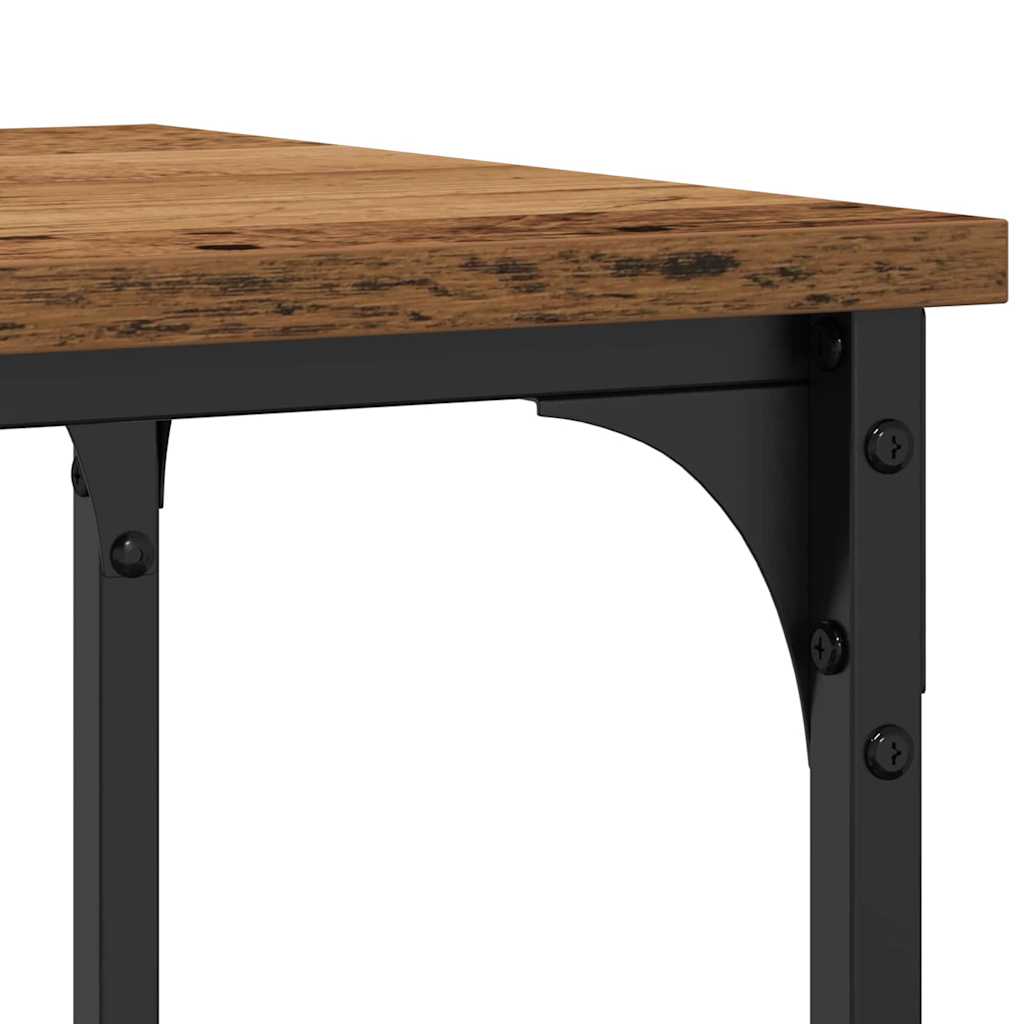 Mesa Consola con estante Madera vieja 100 x 35 x 75 cm