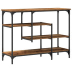 Mesa Consola con estante Madera vieja 100 x 35 x 75 cm