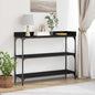 Mesa Consola con estante Gris Sonoma 101 x 35 x 80,5 cm