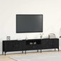 Mueble de TV Roble negro 200 x 25 x 44 cm Madera de ingeniería