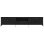 Mueble de TV Roble negro 200 x 25 x 44 cm Madera de ingeniería