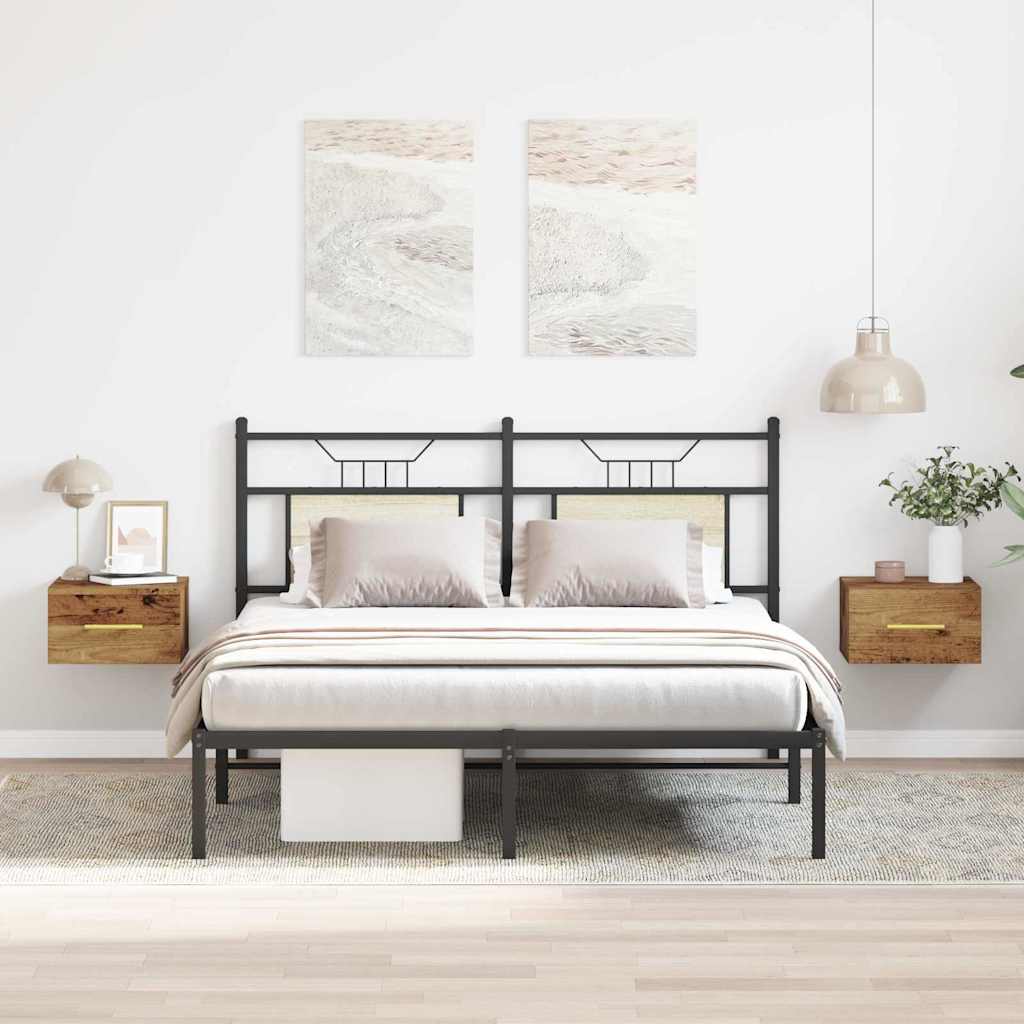 Armario de Noche 2 pcs Madera vieja 35 x 35 x 20 cm