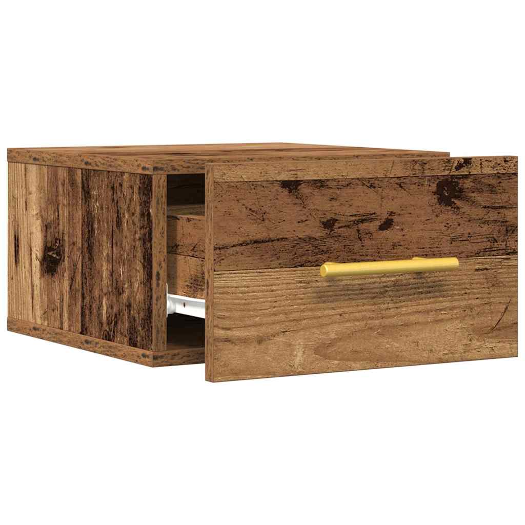 Armario de Noche 2 pcs Madera vieja 35 x 35 x 20 cm