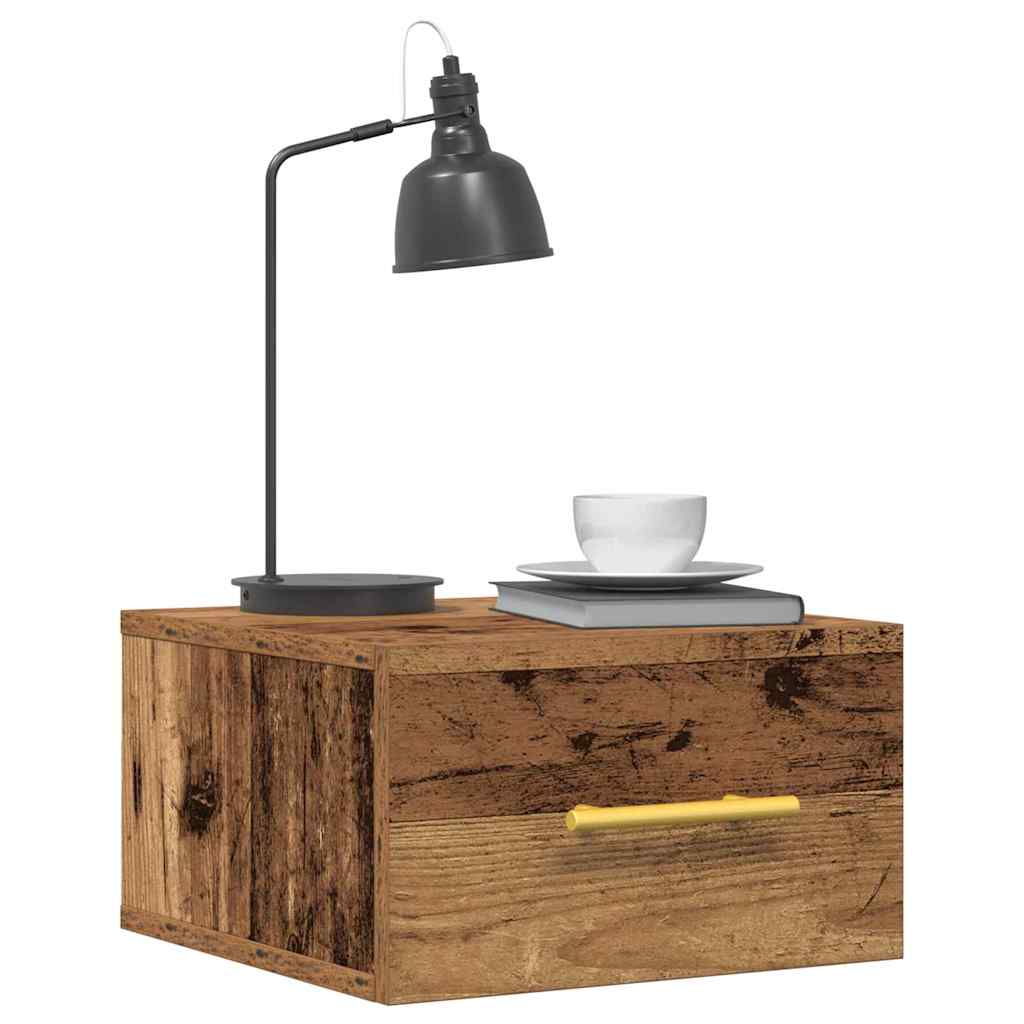 Armario de Noche 2 pcs Madera vieja 35 x 35 x 20 cm