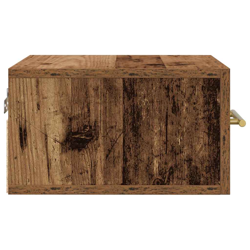 Armario de Noche 2 pcs Madera vieja 35 x 35 x 20 cm