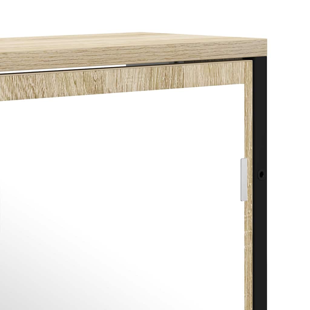 Espejo de baño con estante con espejo Beige 60 x 16 x 60 cm