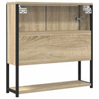 Espejo de baño con estante con espejo Beige 60 x 16 x 60 cm