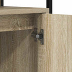 Gabinete de Lavabo para Baño con puerta Marrón 80 x 30 x 60 cm