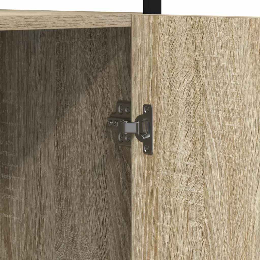 Mueble de Cuarto de Baño con estante Sonoma 33 x 33 x 185,5 cm