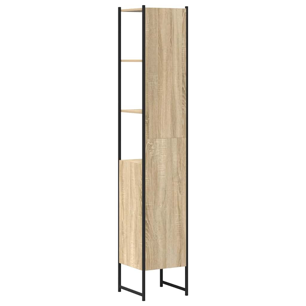 Mueble de Cuarto de Baño con estante Sonoma 33 x 33 x 185,5 cm